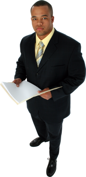 Black Man In A Business Suit (PSD) | Official PSDs